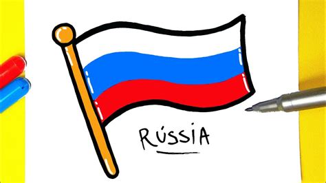 Bandeira Da RÚssia Como Desenhar Bandeira Russa Desenhos Desenhos Para Desenhar Youtube