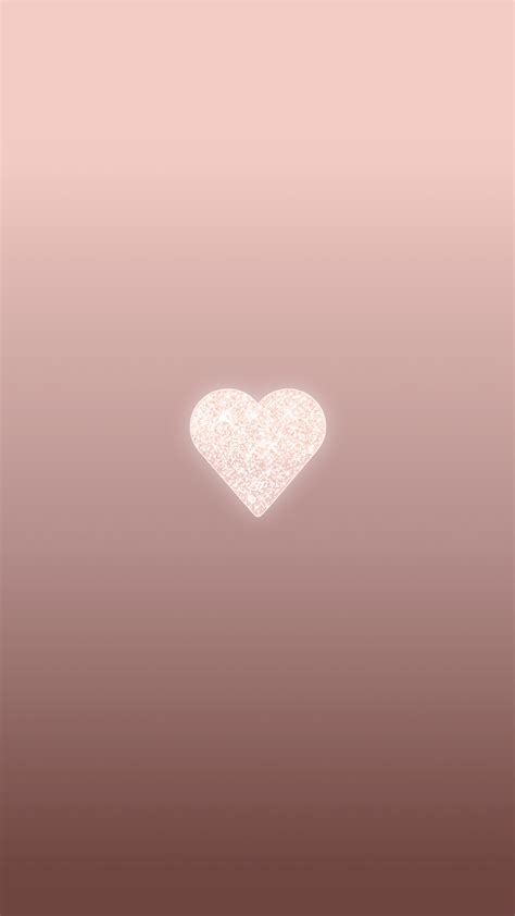 Rose Gold Heart Wallpapers Wallpaper Cave