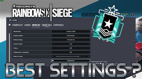 Best Settings in Rainbow Six Siege? - Operation Shifting Tides - YouTube