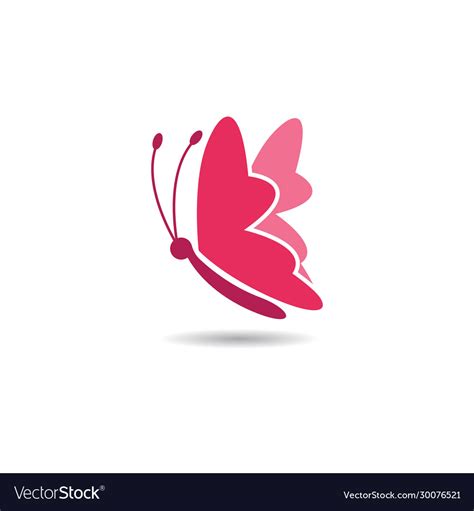 Butterfly Logo Creative Icon Royalty Free Vector Image
