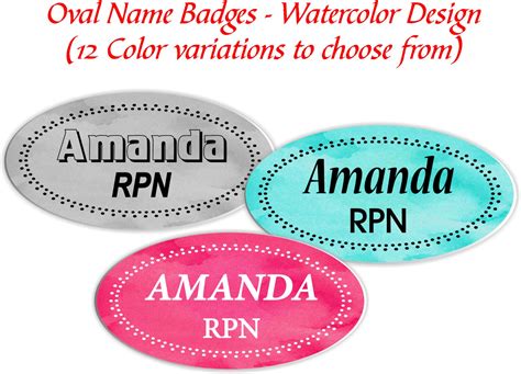 Magnetic Name Badge Personalized Custom Id Name Tag Etsy