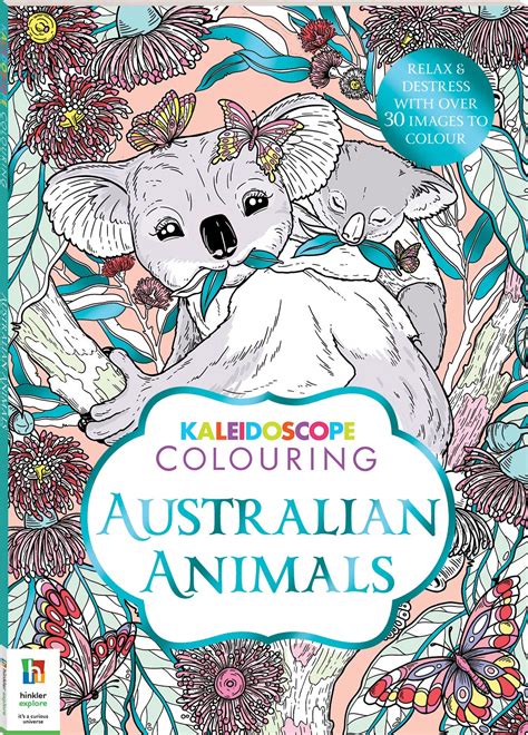 Kaleidoscope Colouring Australian Animals Deluxe Books Adult