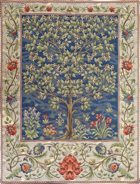Blue Tree Of Life William Morris And Co Wall Tapestries Mille