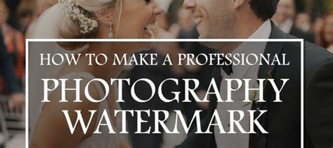 How To Make A Professional Photography Watermark Learn Photo Editing