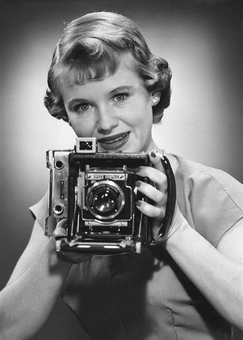 Female Photographer Greeting Card By George Marks