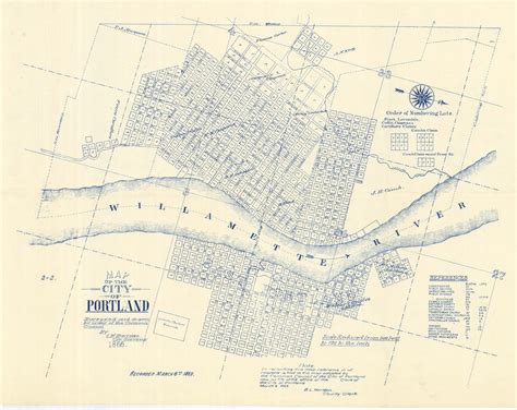 Map Of The City Of Portland 1866 Portland Map Portland City Portland