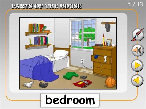 Parts of the house - online presentation