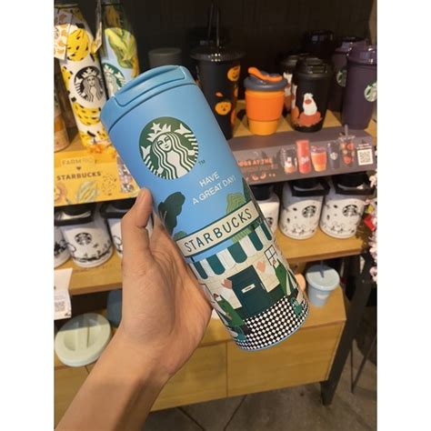 Jual Tumbler Starbucks Barista Day Biru Stainless Grande Shopee Indonesia