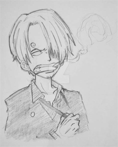 One Piece Sanji Pencil Sketch By Namiiru On Deviantart