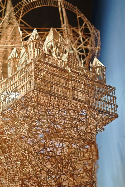 Design Of Architectural Environment Toothpick Sculpture Art Sculpture