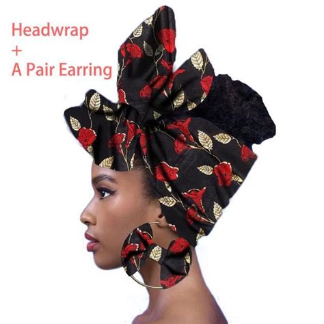 African Headtie Nigerian Headtie African Turbans Women Dashiki Headwrap Fashion Headscarf Wax