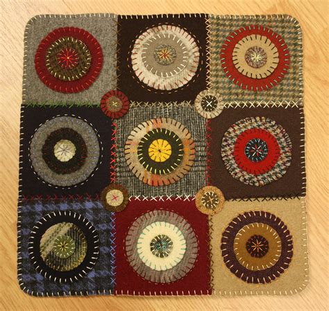 Wool Penny Rug Penny Rug Patterns Wool Penny Rugs Wool Applique