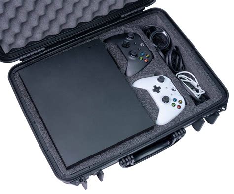 Case Club Waterproof Xbox Portable Gaming Case W Built In Lid Monitor