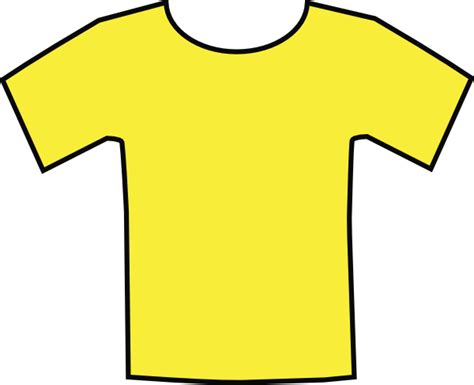 Yellow T Shirt Clip Art At Vector Clip Art Online Royalty