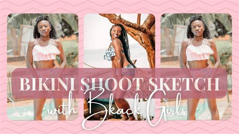 Black Girl Bikini Casual Shoot Sketch Black Girl Here Black Girl With The Black Girl Hair