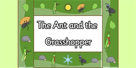 Maycintadamayantixibb The Ant And The Grasshopper Story Powerpoint