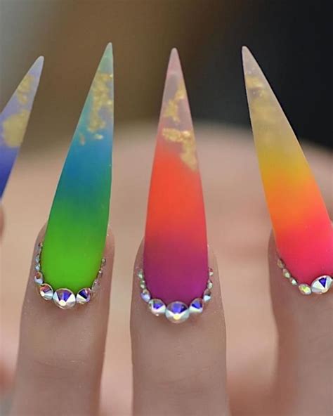 Special Stiletto Nails Art Designs Idea For Spring And Summer In Lily Fashion Style In