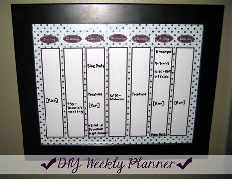 Diy Weekly Planner