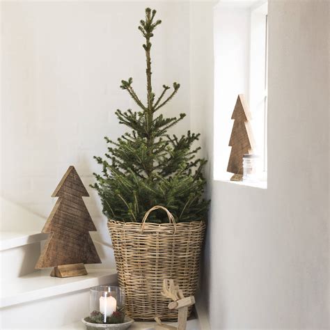 Rattan Christmas Tree Basket By Ella James