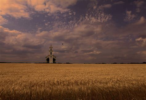 Church In Wheat Field By Andy Graham 500px