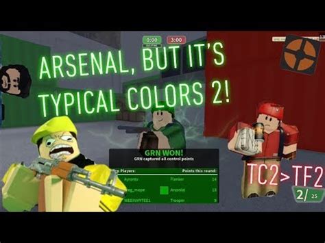 Arsenal But Its Typical Colors Roblox Youtube