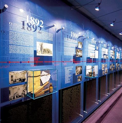Acrylic And Vinyl Wall Mural Timelines Museum Exhibition Design