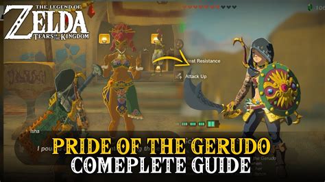 Pride Of The Gerudo Complete Guide Zelda Tears Of The Kingdom Youtube