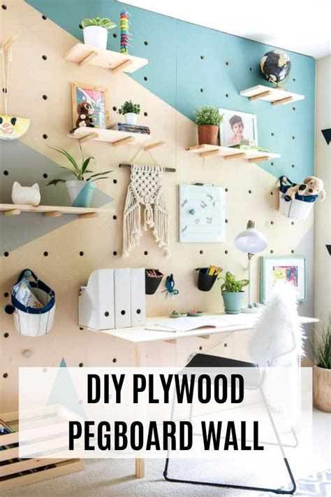 Diy Plywood Pegboard Wall So Cool And Chic Salon Favstyle