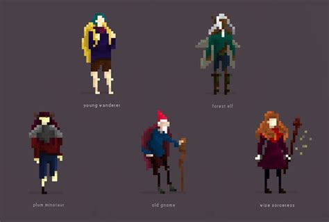 Make You A Pixel Art Character Design By Convrese Fiverr
