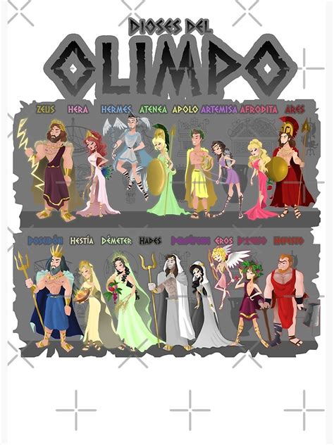 Dioses Del Olimpo Poster By Jonasemanuel Redbubble