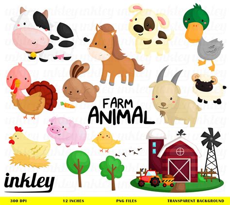 Farm Animal Clipart Farm Animal Clip Art Farm Animal Png