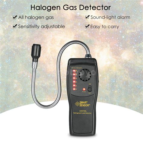 Portable Refrigerant Halogen Leak Detector Hcfcs Gas Leakage Cfcs