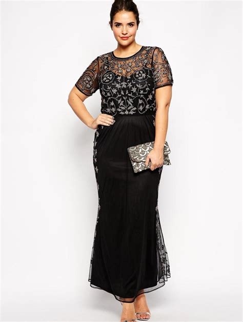 Plus Size Long Black Evening Dresses Pluslookeu Collection