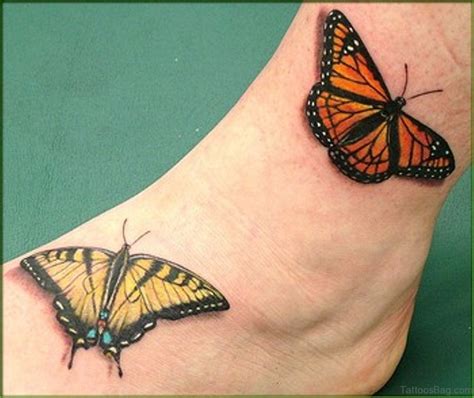 50 Fabulous Butterfly Tattoos On Ankle Tattoo Designs