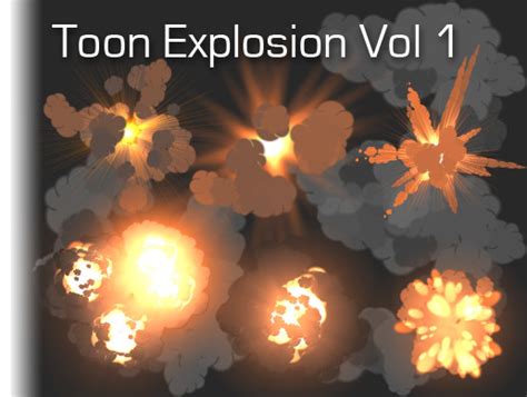 Toon Explosion Volume 1 Fire And Explosions Unity Asset Store