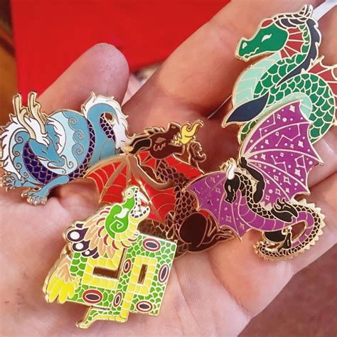 My Dragon Pins Finally Came In Find Them On Etsy 👌🏻 Enamelpin