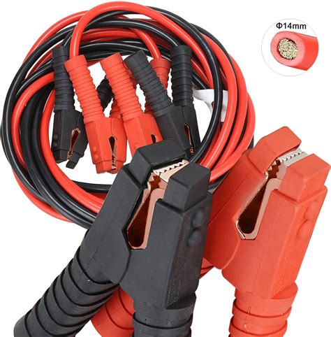 Car And Truck Parts Heavy Duty 20ft 2 Gauge Copper Wire Battery Jumper Cables Jump Start Booster
