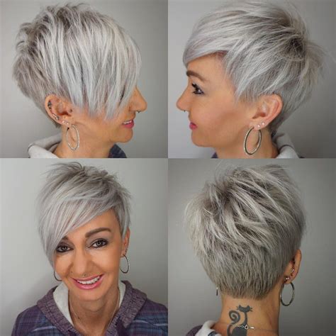 Short Haircuts For Thick Gray Hair The 25 Best Short Gray Hairstyles