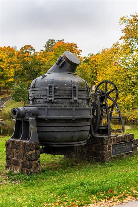 Old Bessemer Converter At A Closed Down Steel Mill In Sweden Editorial