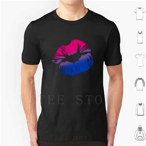 bisexual big kissing lips t shirt print cotton bisexual bi bisexual pride bisexual pride flag