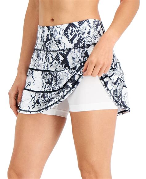 Ideology Snake Print Tiered Skort Created For Macys And Reviews