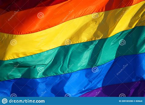 Lgbt Pride Flag Or Rainbow Pride Flag Include Of Lesbian Gay Bisexual And Transgender Flag Of