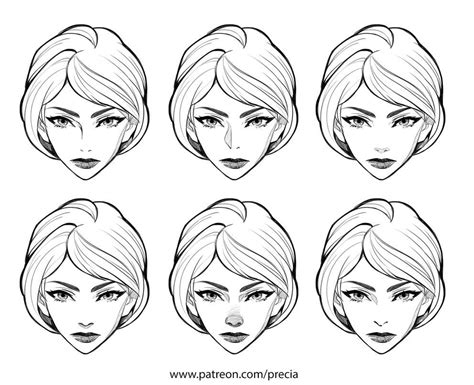 Noses types by Precia-T on DeviantArt | Nose types, Simple face drawing gambar png