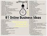 Ideas For Online Business 2013
