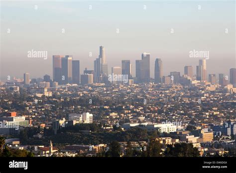 Skyline Of Los Angeles At Daytime Stock Photo Alamy