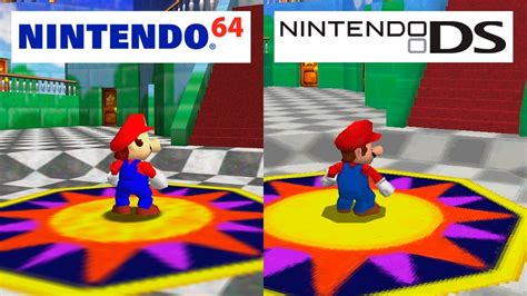 Super Mario 64 Nintendo 64 Vs Nintendo Ds Hd Graphics