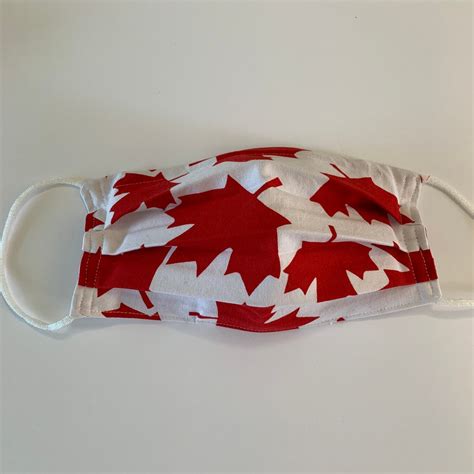 Canada Flag Face Mask Canada Face Mask Christmas Gift Sewn Etsy