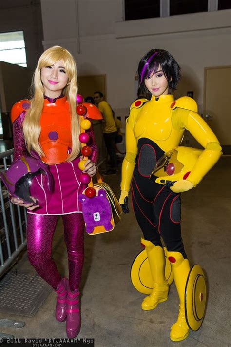 Honey Lemon And Gogo Tomago Cosplay Outfits Cosplay Girls Big Hero 6 Costume