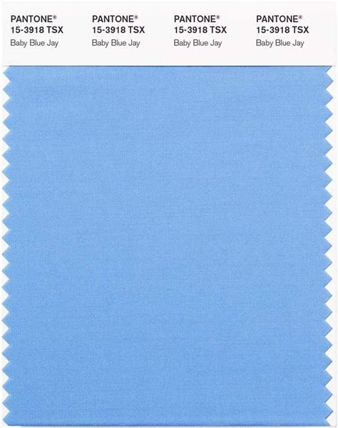 Pantone 15 3918 Tsx Polyester Color Swatch Card Baby Blue Jay