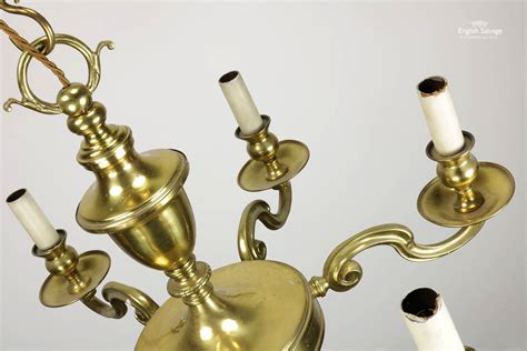A chandelier is a hanging light fixture. Brass 6 Light Chandelier & Ceiling Rose